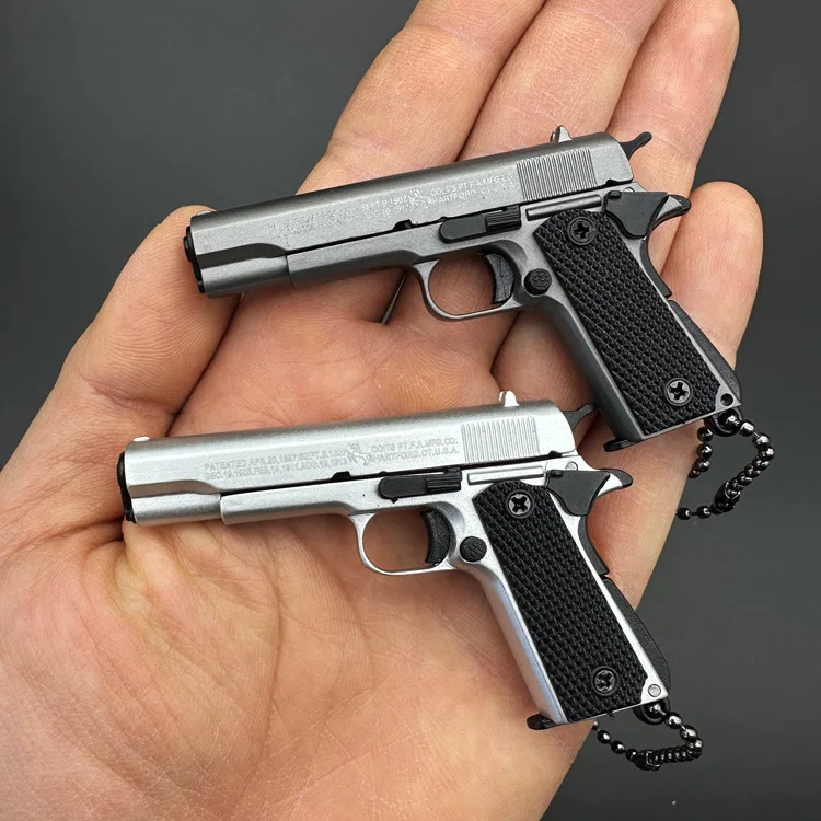 Масштаб 1:3 из сплава Colt 1911 мини-пистолет металлический брелок с пистолетом