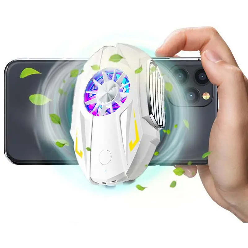 

Cell Phone Cooler Cellphone Radiator With Dual Air Outlet Mobile Phone Radiator Heatsink For Live Streaming Watch Videos