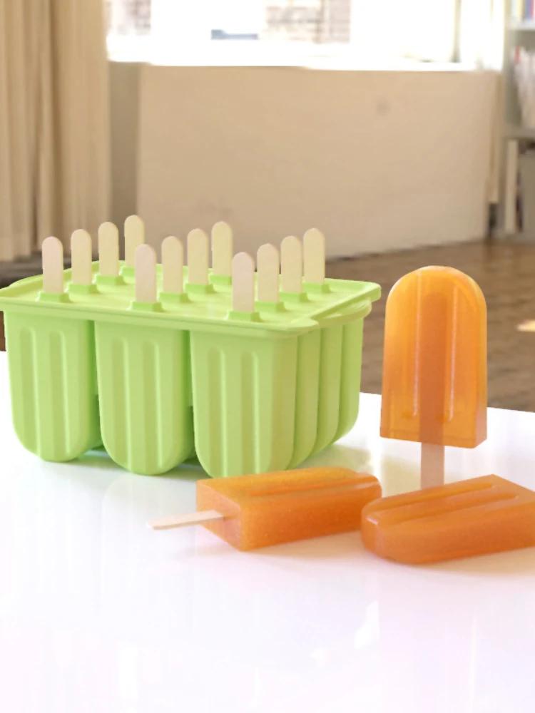 

Creative 12-Piece Ice-Cream Mould Silicone Ice Tray Ice Candy Mold