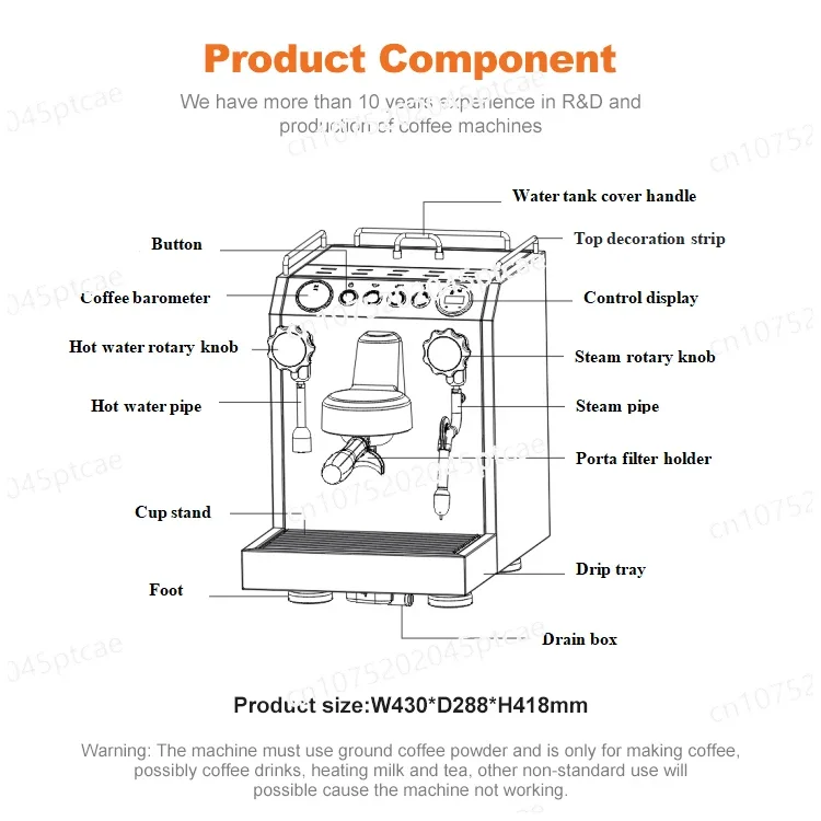 Хит продаж CRM3145 кафферамшин кафетерий инструменты для мгновенной бариста умная