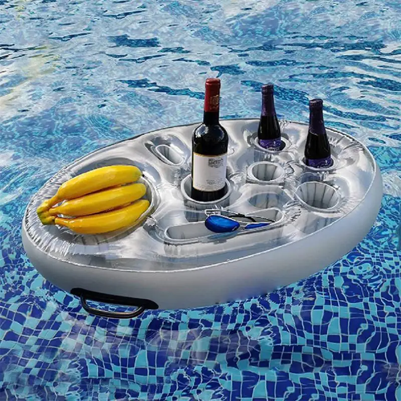 

Надувной держатель для напитков, надувная пористая обеденная тарелка для бассейна, пива, Летняя Вечеринка, поднос для купания