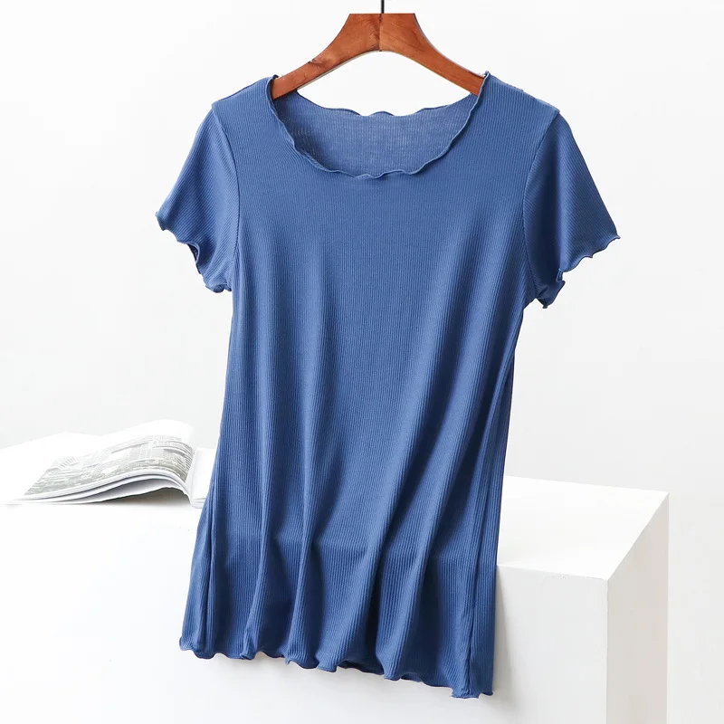 

2023 New solid color short-sleeved crewneck summer T-shirt gray