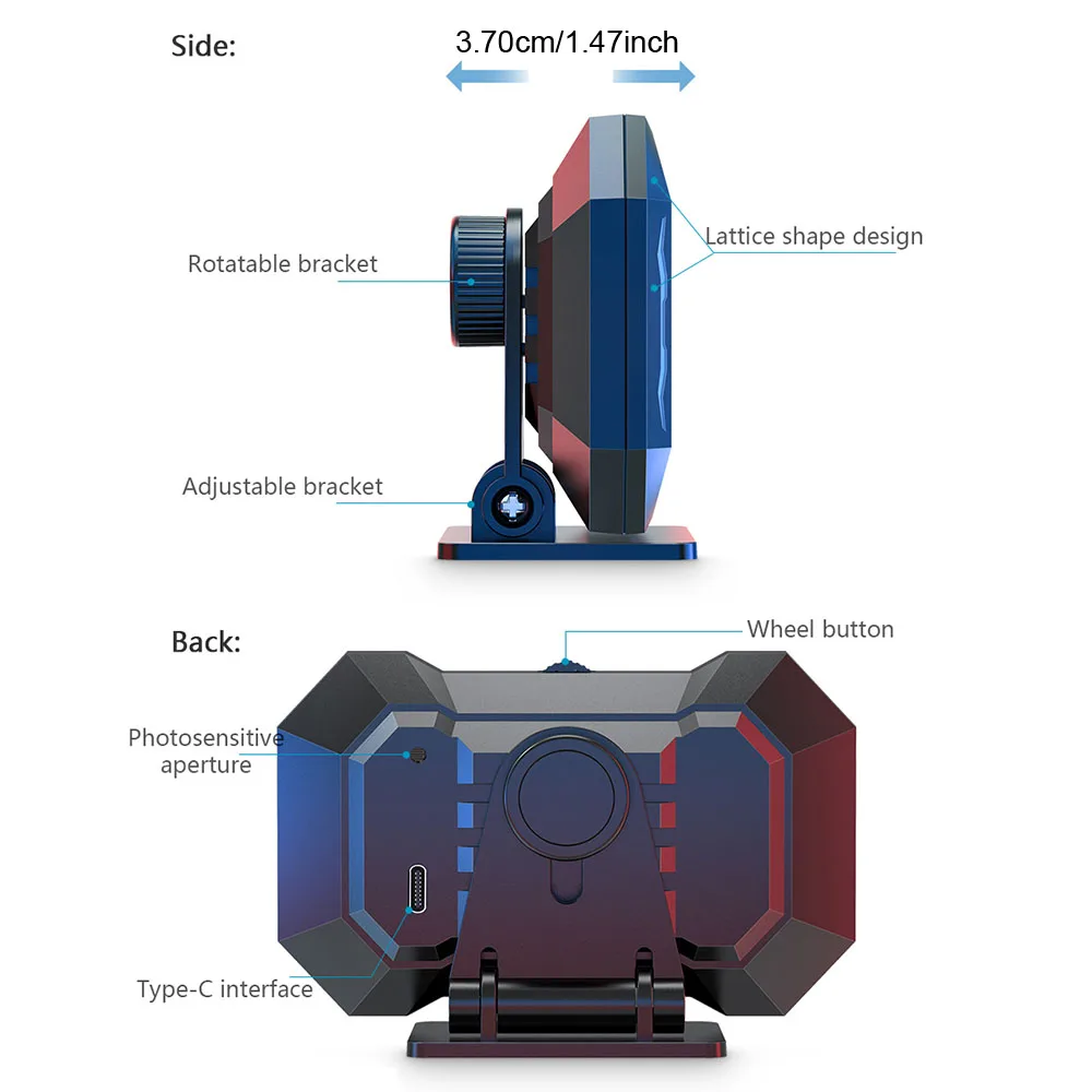 Сигнализация превышения скорости спидометр акселерометр 3-дюймовый
