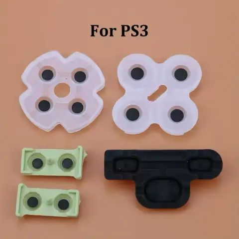 10 компл. для PS4 JDM-001/010 JDS-030/040/050/055 силиконовая проводящая резиновая кнопка D Pad для PS5 PS4 Pro PS3 PS2 PSP1000 контроллер