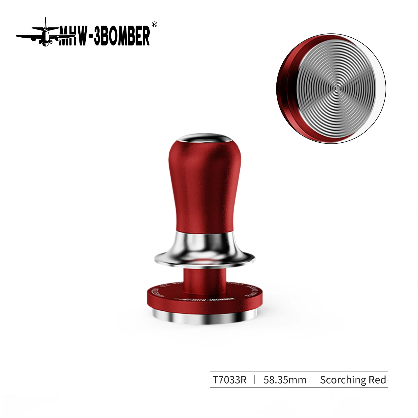 

MHW-3BOMBER 58,3 мм темпер для кофе с подпружиненным калиброванным темпером для эспрессо 30 фунтов ручной темпер для эспрессо аксессуары для бариста