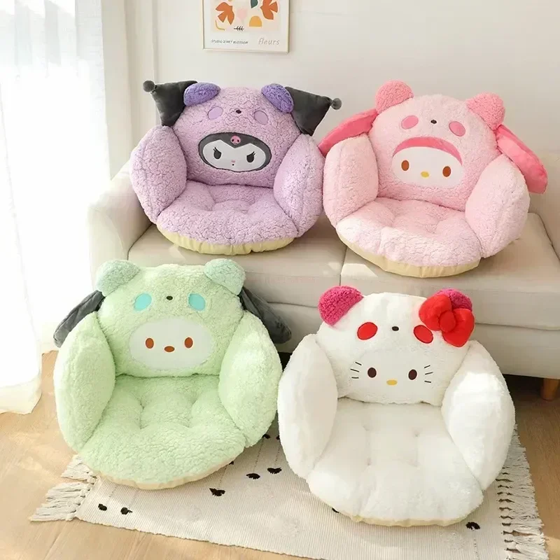 Теплая подушка 45 см Kuromi Hello Kitty Cinnamoroll My Melody интегрированная полуокружающая для