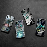 alice in wonderland phone case tempered glass for iphone 13 12 mini 11 pro xr xs max 8 x 7 plus se 2020 cover
