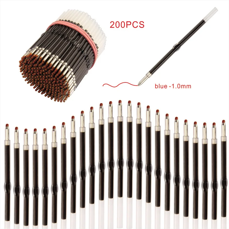 Стержни шариковой ручки с бусинами 200 мм синие/черные/красные чернила сменные