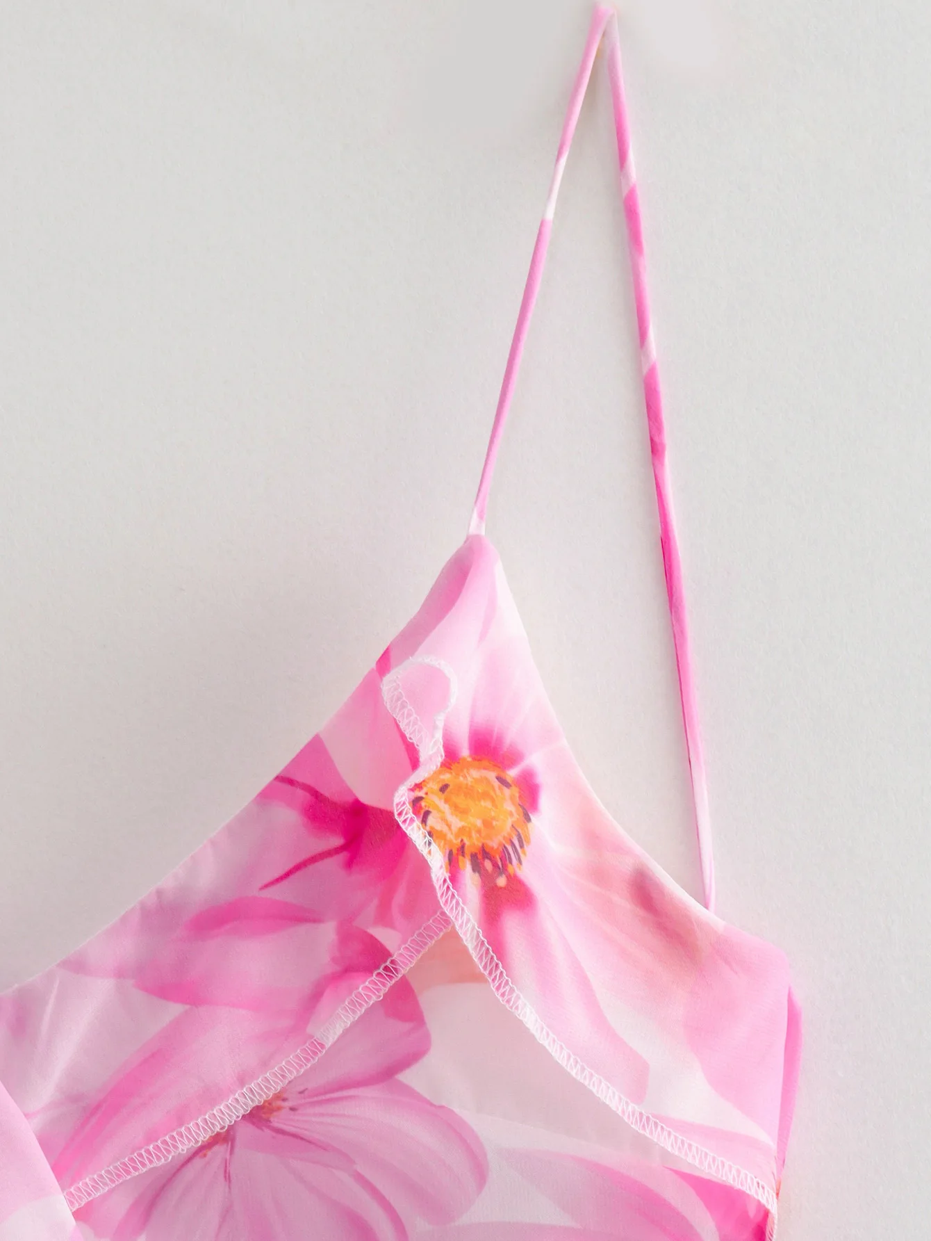 Женское летнее платье S-образной формы трехмерная юбка с оборками на бретелях