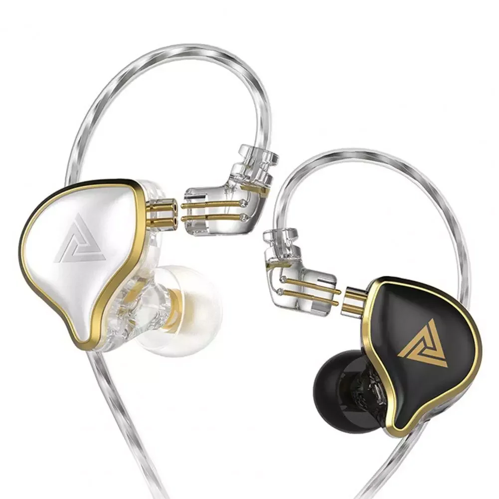 

QKZ ZXD Wired Earphone Ergonomic High Clearly TPE 3.5mm 2Pin Connector Line Control In-ear Wired Earbuds for Video Game