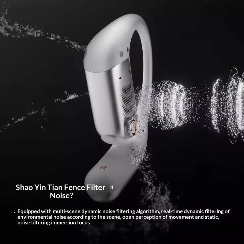 Фото Беспроводные спортивные наушники Shokz OpenFit Pro с открытым шумоподавлением, Bluetooth, для офиса, не внутриканальные, T010 №4