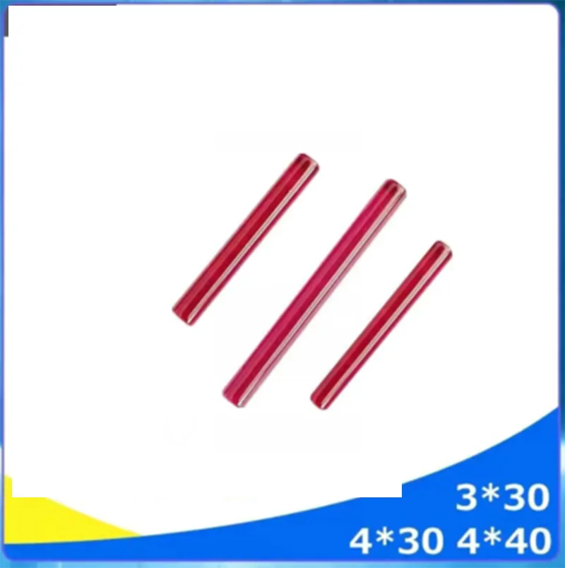 

3pcs Wire Cut Parts Ruby Sticks 4*30mm 3*30mm 4*40mm from Wire EDM Machine