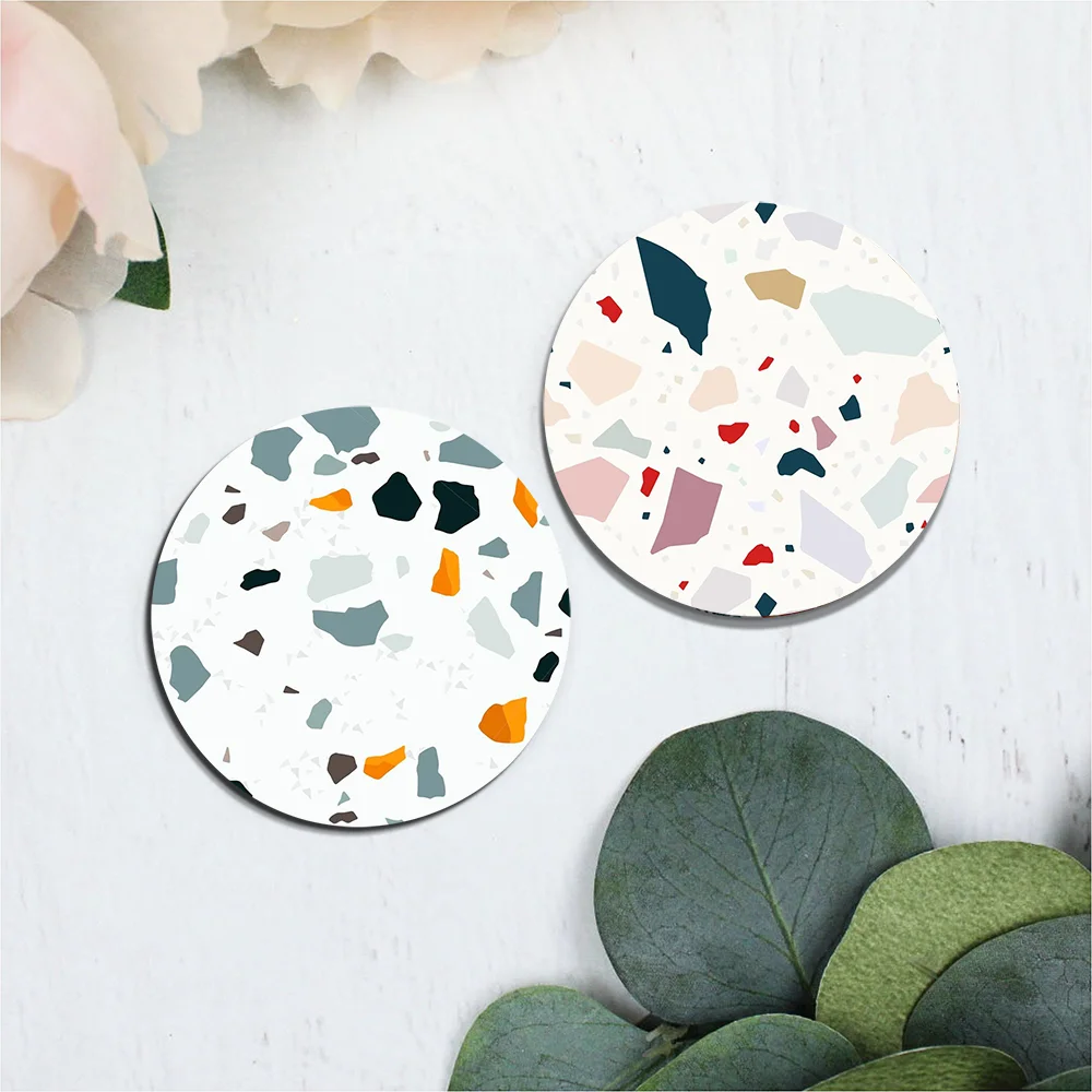 Жесткая подставка Diatomite Абсорбирующая быстросохнущая Нескользящая для чая кофе