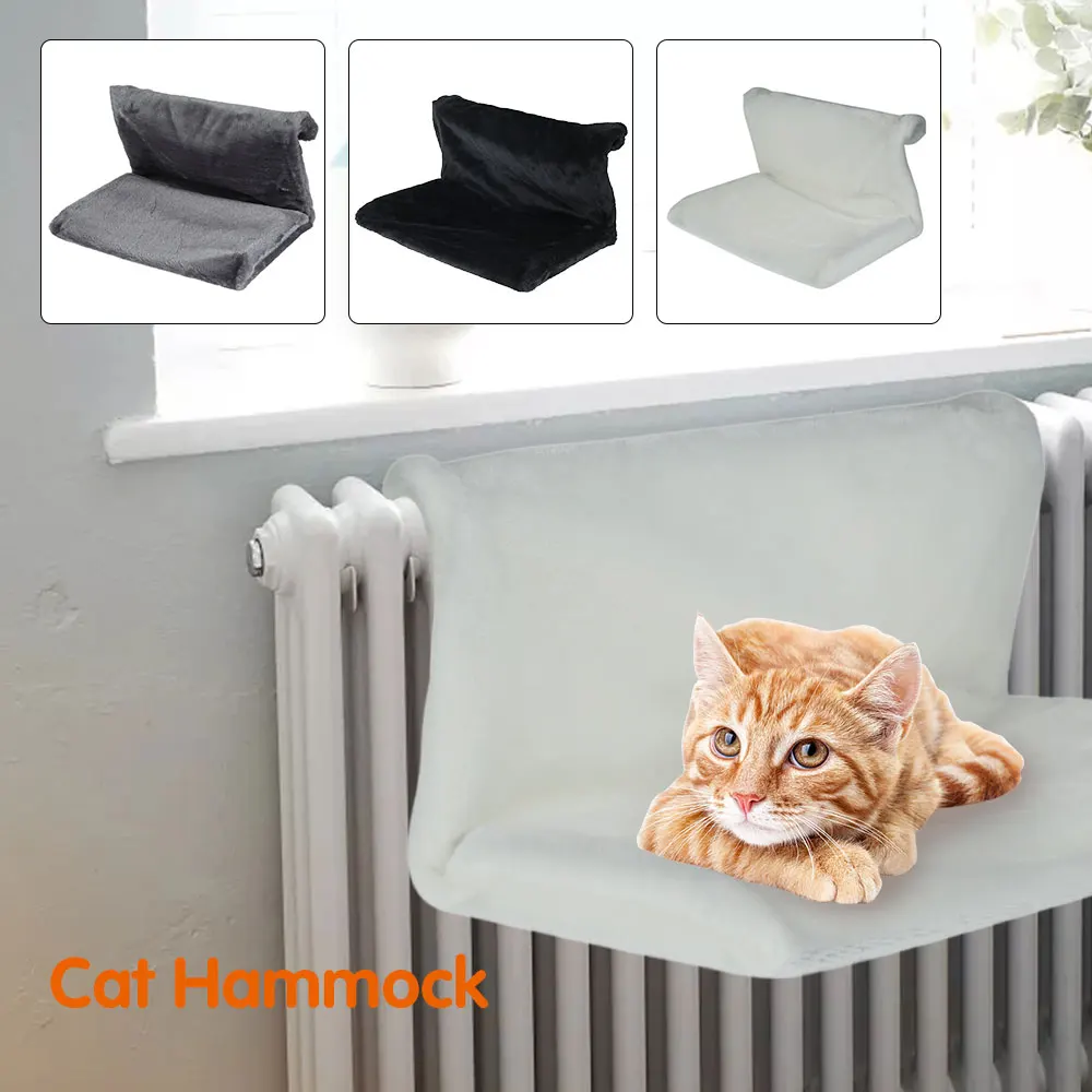 

Cat Pet Animal Hanging Luxury Radiator Bed Warm Fleece Basket Cradle Hammock Metal Iron Frame
