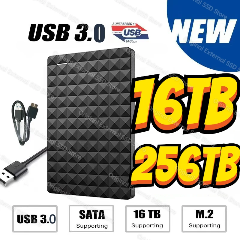 

Expansion Drive Disk 500GB 1TB 2TB 4TB USB 3.0 External HDD 2.5inch Capacity External Hard Disk for Computer ps5 Portable HDD