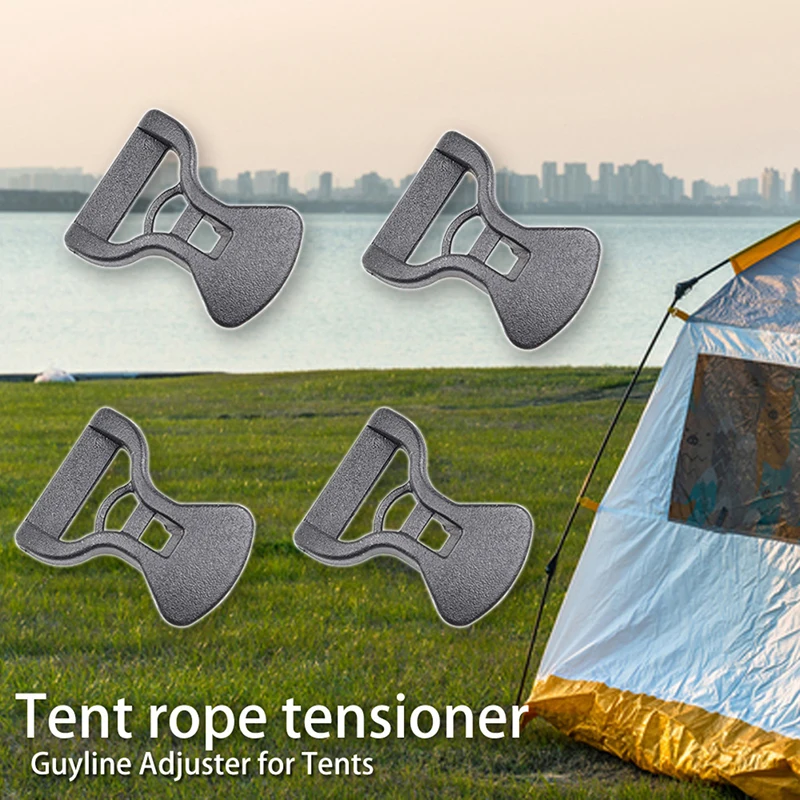 

10Pcs Camping Awning Tent Guyline Runner Guy Lines Stopper Cord Rope Tightener
