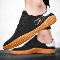 men sneakers 2022 summer mesh breathable running shoes light black mens shoes casual non slip flat loafers plus size sports shoe
