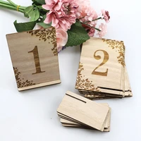 10pcs 1 10 numbers wood signs wedding table number wooden table numbers birthday party engagement seat numbers sign gift