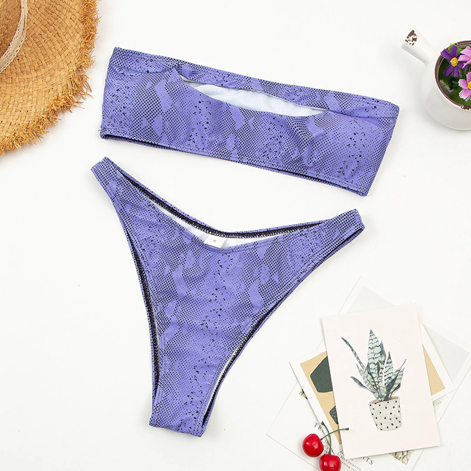 

Flexible Beachwear Swimwear Brazilian Push-Up Swimsuit Bikini Women Set Printing Girls Swimsuit 6x Swim Lesson Equipment