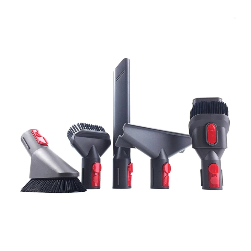 

M2EE 5Pcs for V7 V10 Vacuum Cleaner Home Dusting Crevice Stair Accessories Multifunctional Corner Brush Set Plastic Nozzle
