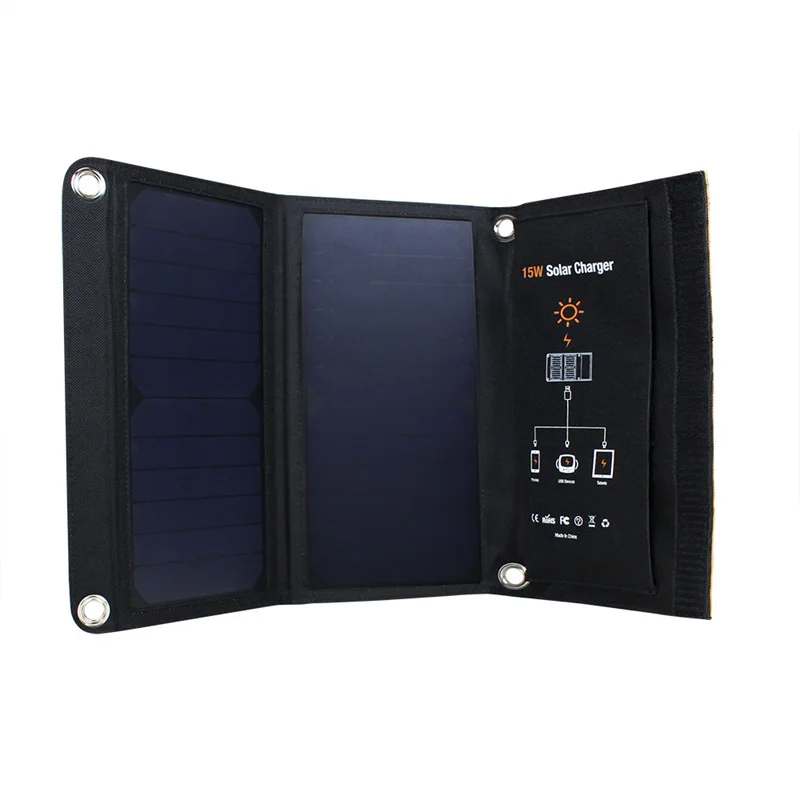 

Складная уличная зарядная сумка Sunpower на солнечной батарее, 5 В, 15 Вт, портативное быстрое зарядное устройство для сотового телефона, планшет...