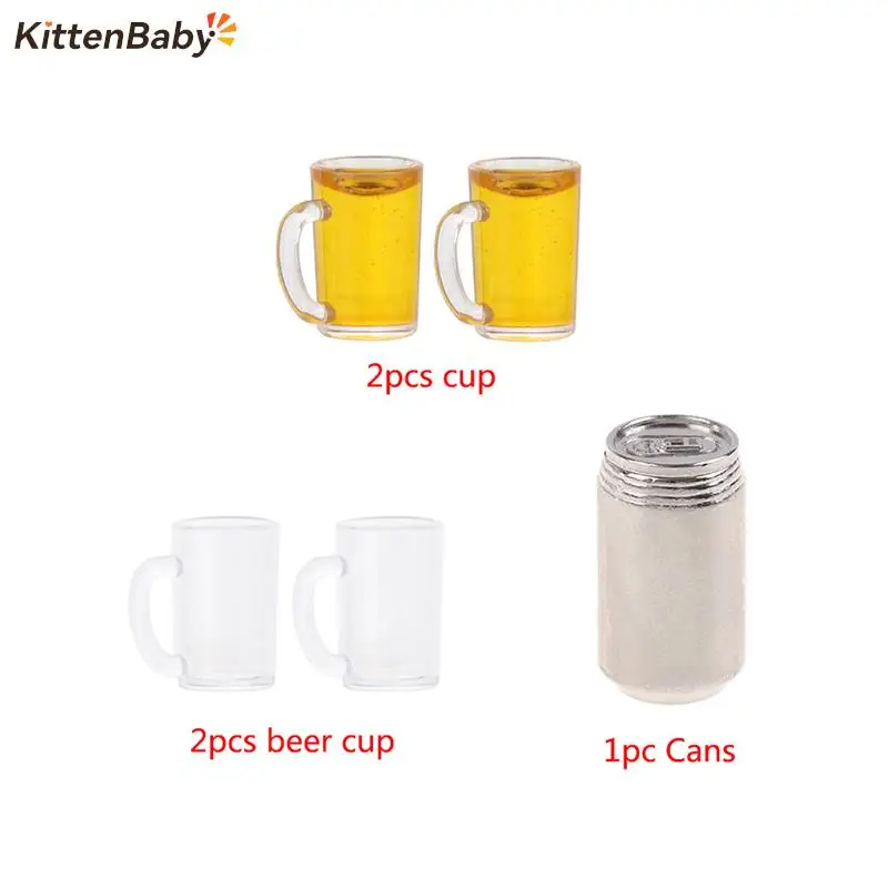 

1pcs/2pcs Mini Resin Wine Cup Simulation Furniture Model Toys For Decor Dollhouse Miniature Accessories