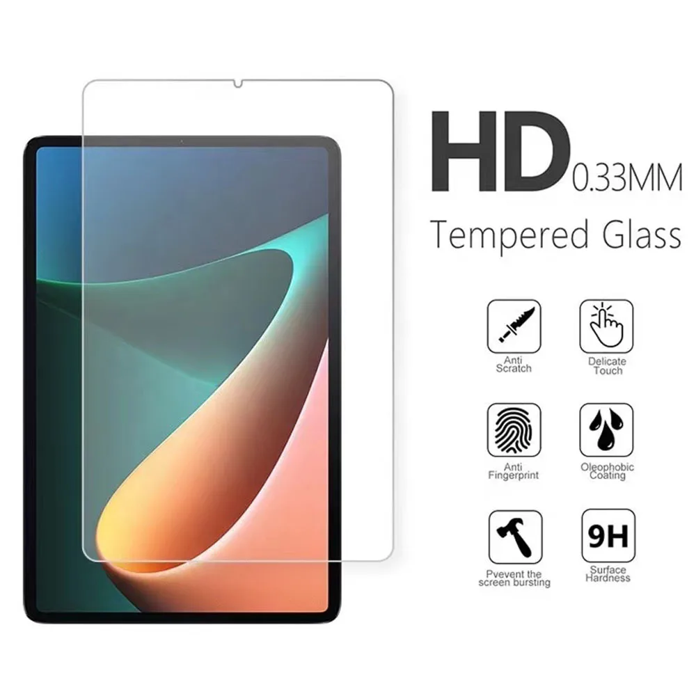

Защита экрана планшета 9H закаленное стекло для Xiaomi Pad 5 Pro 2021 11 дюймов Взрывозащищенная без пузырьков HD прозрачная защитная пленка