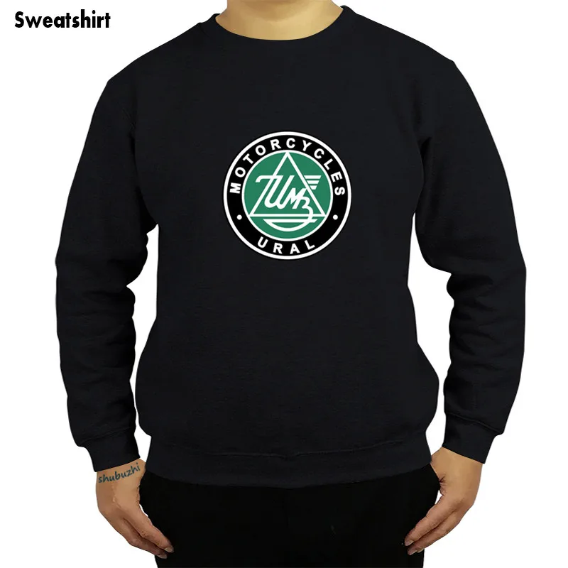 

Толстовка shubuzhi мужская с капюшоном, мотоциклы Урал, черная, хлопок, модная повседневная толстовка, sbz4467