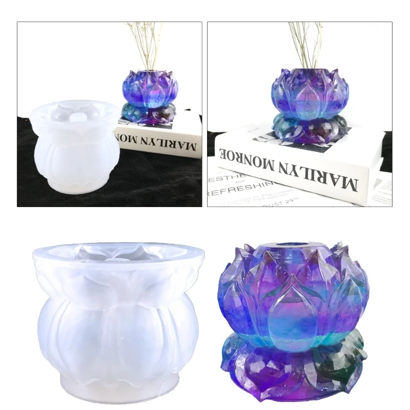 

DIY Silicone Geometry Flower Pot Storage Box Mold for Succulent Plant Decor