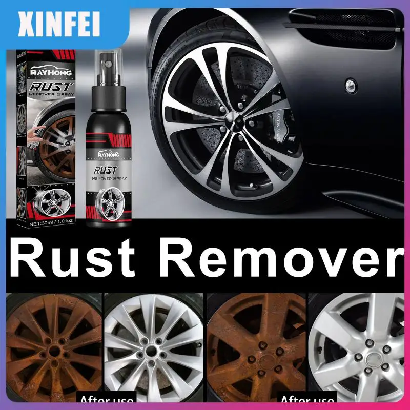 

Metal Surface Chrome Paint Car Rust Remover Convenient Universal Car Rust Remover Spray 30ml Detergent Brightener Automotive