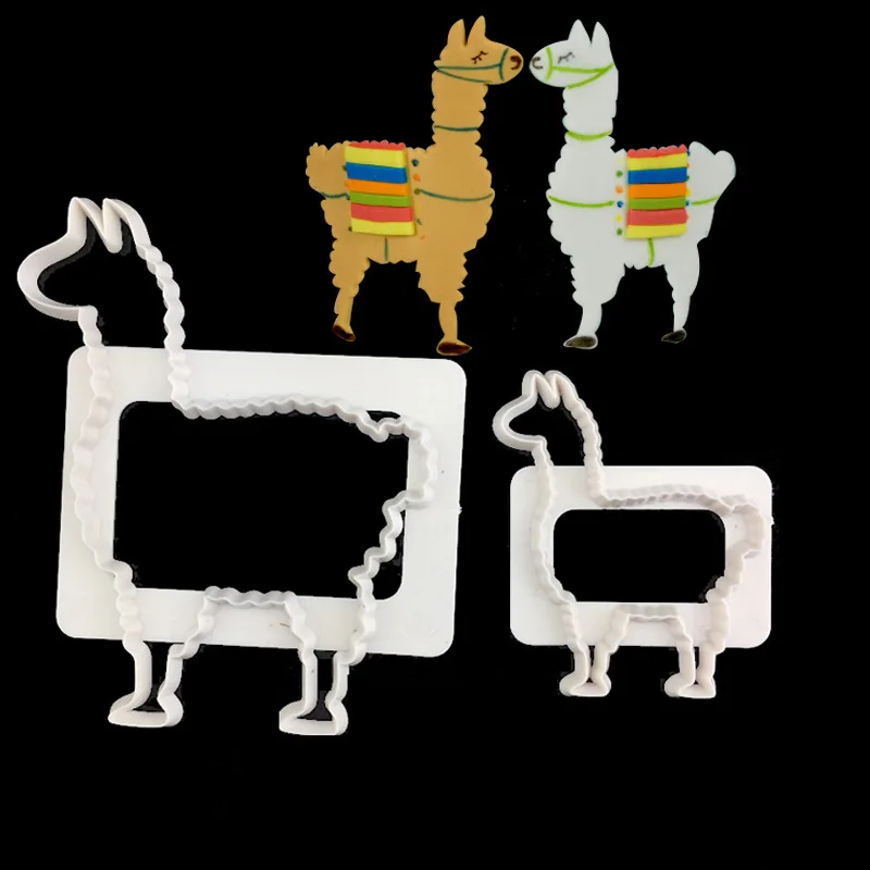 

2Pcs Lion Giraffe Zebra Elephant Animal Fondant Cake Mold Biscuit Cookie Cutters Sugarcraft Kitchen Baking Cake Decorating Tools