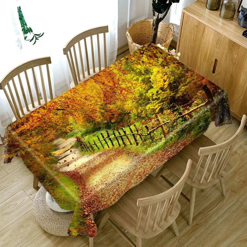 

3D Mangrove Forest Tree Landscape Pattern Tablecloth Rectangular Table Cloth for Wedding Decor Picnic Party Mangrove Manteles