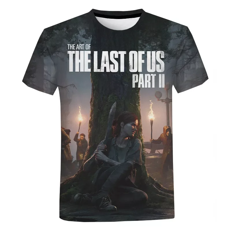 

NEW IN Last of Us 2 T Shirt Men Women Summer Fashion Casual 3D Printed Short Sleeve Hot Game T-shirt Harajuku Streetwear Tee Top