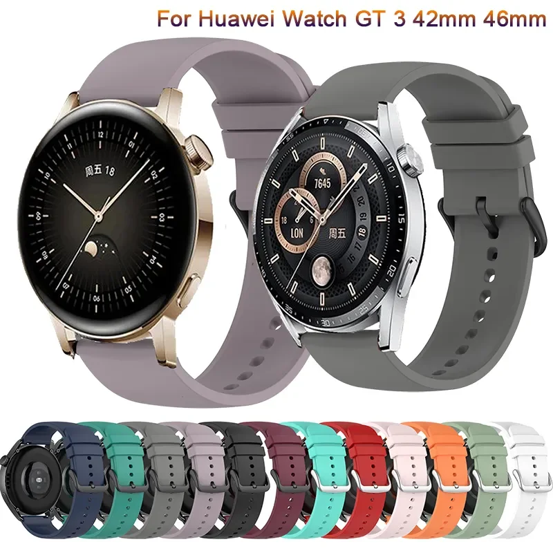

Silicone Strap band For Huawei Watch GT3 GT 3 GT2 2 42mm 46mm Smart Watch Honor Magic watch Wristband Replacement Wrist Strap