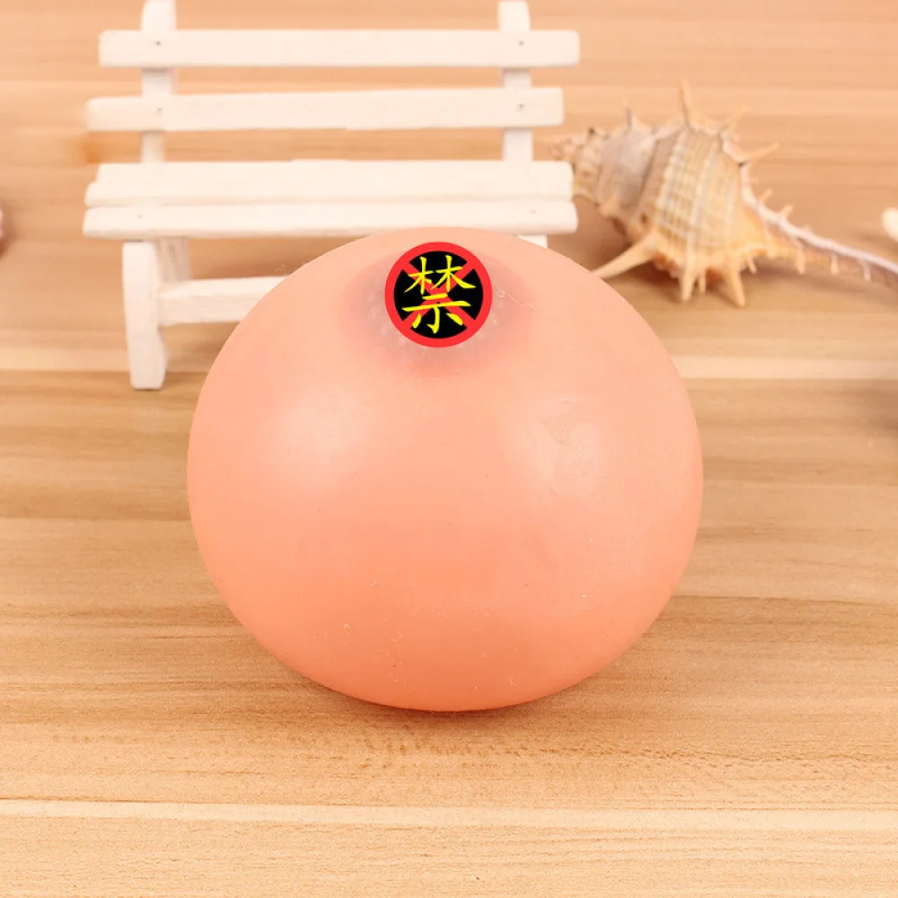 7.5cm Squishy Fidget Toys Breast Relieves Stress Adults Anxiety Attention Practical Antistress Jokes Ball Squeeze enlarge