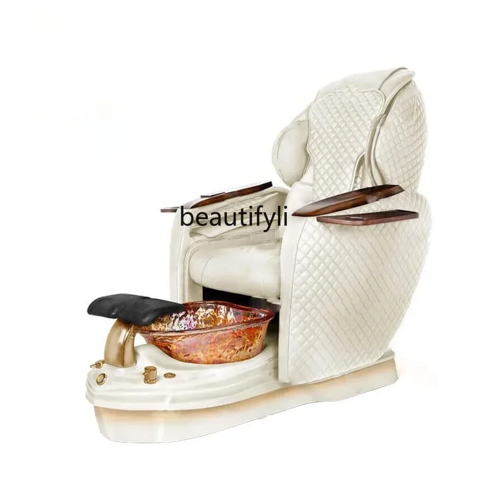 w salonie paznokci fotel do masażu stóp rzęsy sofa kosmetyczna rozkładana sauny