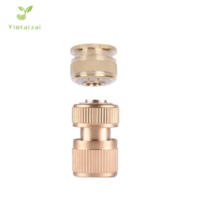 

1/2" Brass Female Threaded Tap Connector With Flow Connector For 12mm Garden Hose Household Irrigation Fittings Watering Tools