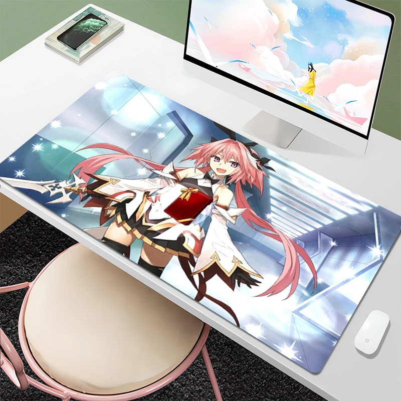 

Gaming Mouse Mat Astolfo Mousepad Gamer 900x400 Keyboard Pad Desk Protector Table Computer and Office Pc Accessories Deskmat