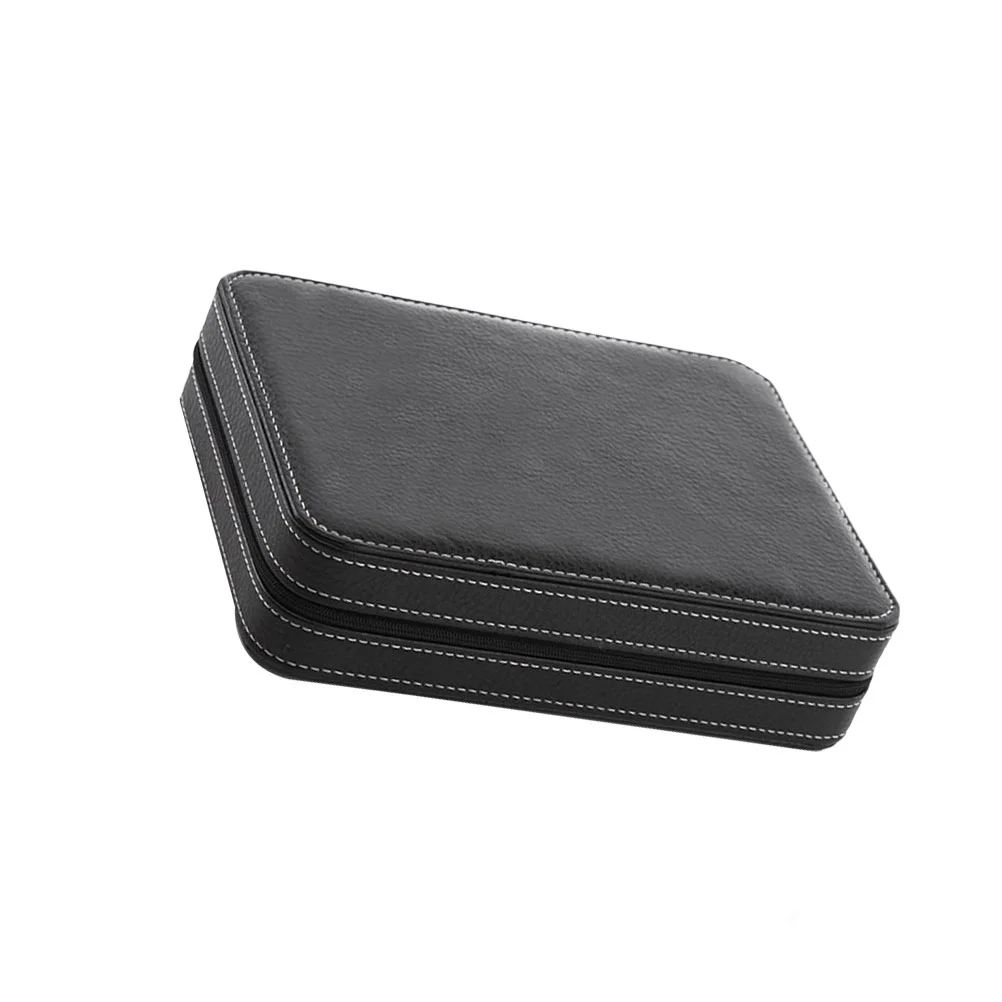 

1pc Watch Storage Bag 8 Slots Watch Storage Cases Portable Watch Storage Holder for Home Shop Black