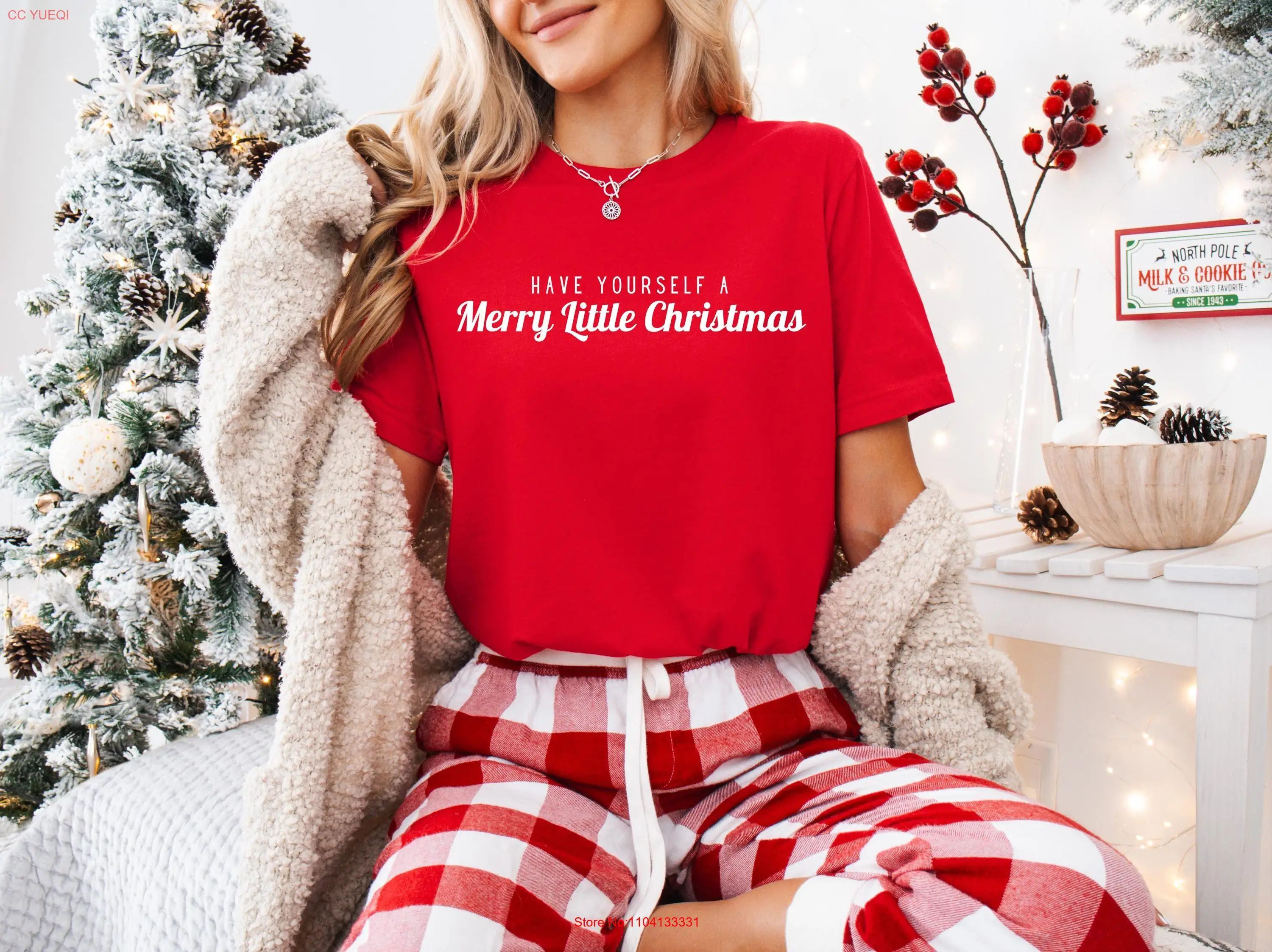 Футболка Все самое маленькое Рождество женская минималистичная милая футболка с