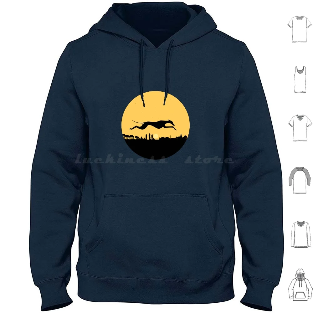 

Whippet Dusk Hoodies Long Sleeve Whippet Whippets Greyhounds Gazehounds Silhouettes Sighthounds Sunset Dogs Dusk