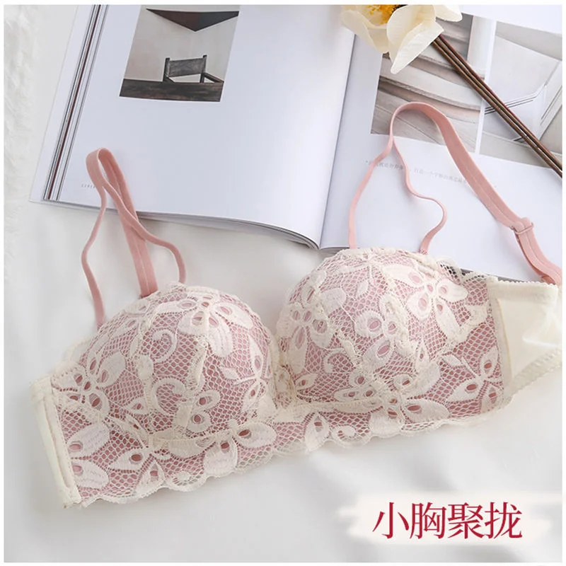 Young Girl Sexy Lace Embroidered Bra Underwear Women's Chest Adjustable Wireless Bra Teenage Girls Clothing 14 16 18 Years images - 6