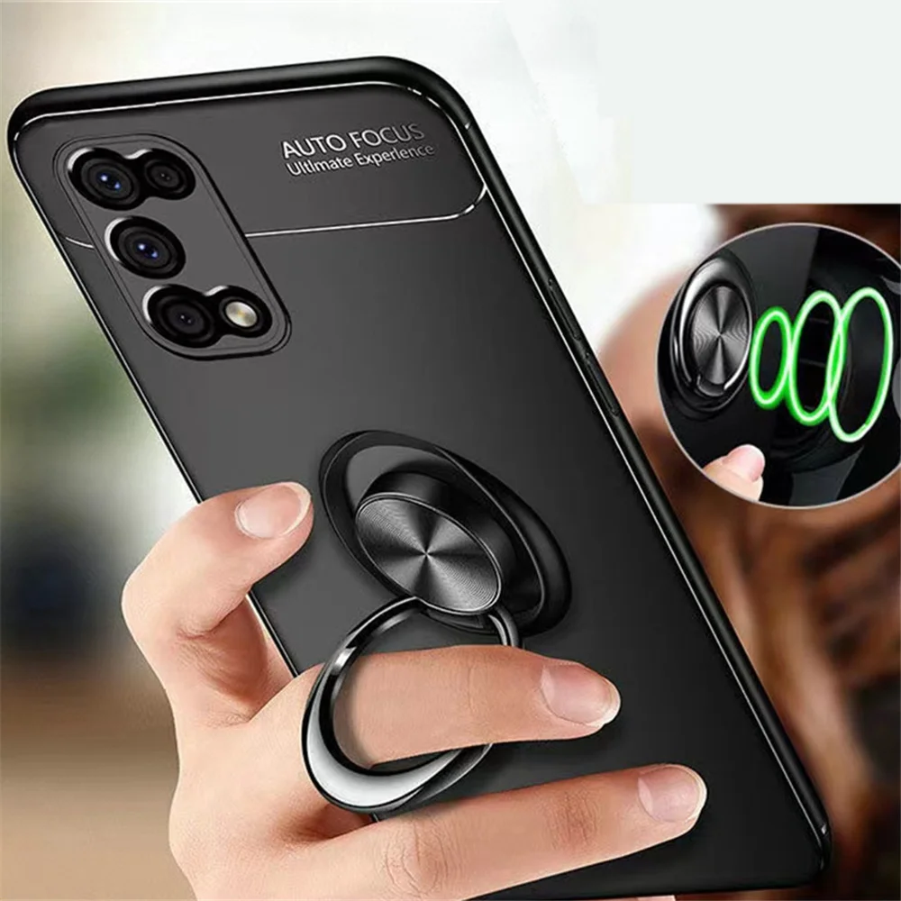 

For Realme 7 Pro GT case Realme C21 C20 V11 V15 5G Cover For Realme 7 Pro X7 6 6S C3 Q2 Finger Ring Holder Realme 7 Pro case
