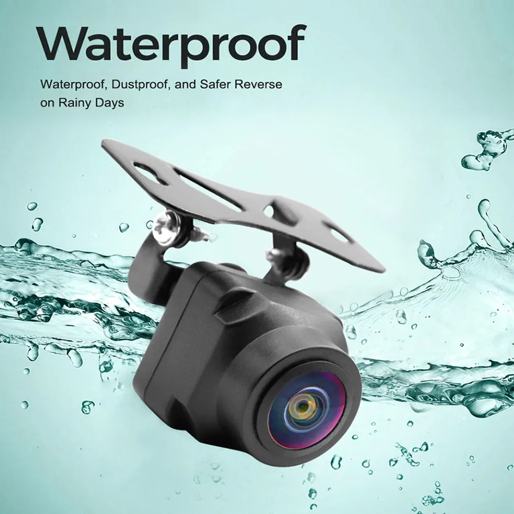 QMKJ CCD Автомобильная камера заднего вида рыбий глаз с чипсами HD ночного видения