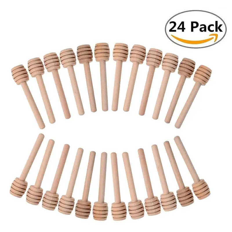

Jar Tea Honey Sticks For Honey Milk Wood Tools Dipper Extractor Mini Honey Mixing Itchen Stick Dippers Coffee Stirring