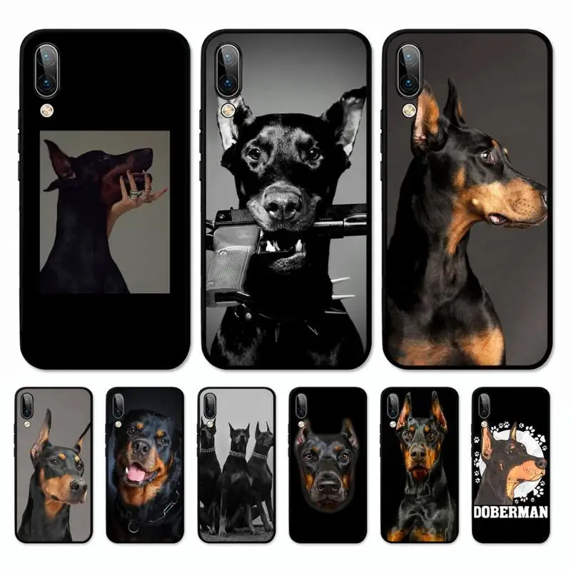 

Doberman dog Phone Case for Vivo Y91C Y11 17 19 17 67 81 Oppo A9 2020 Realme c3