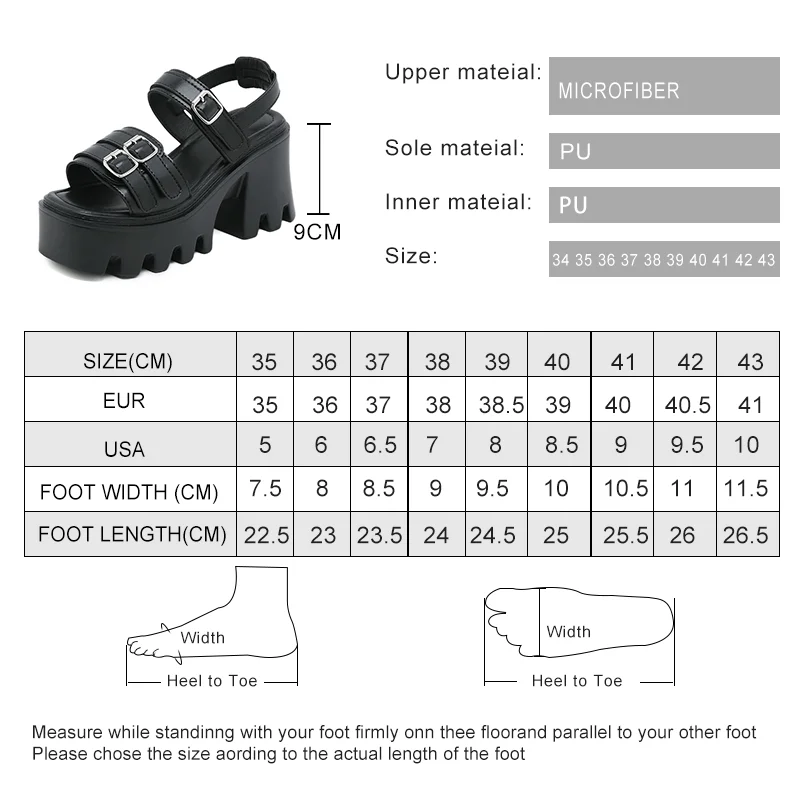 AIYUQI Women's Sandal Platform 2023 Summer New Women's High-heel Sandals Double Buckle Open-toed Roman Sandals Women