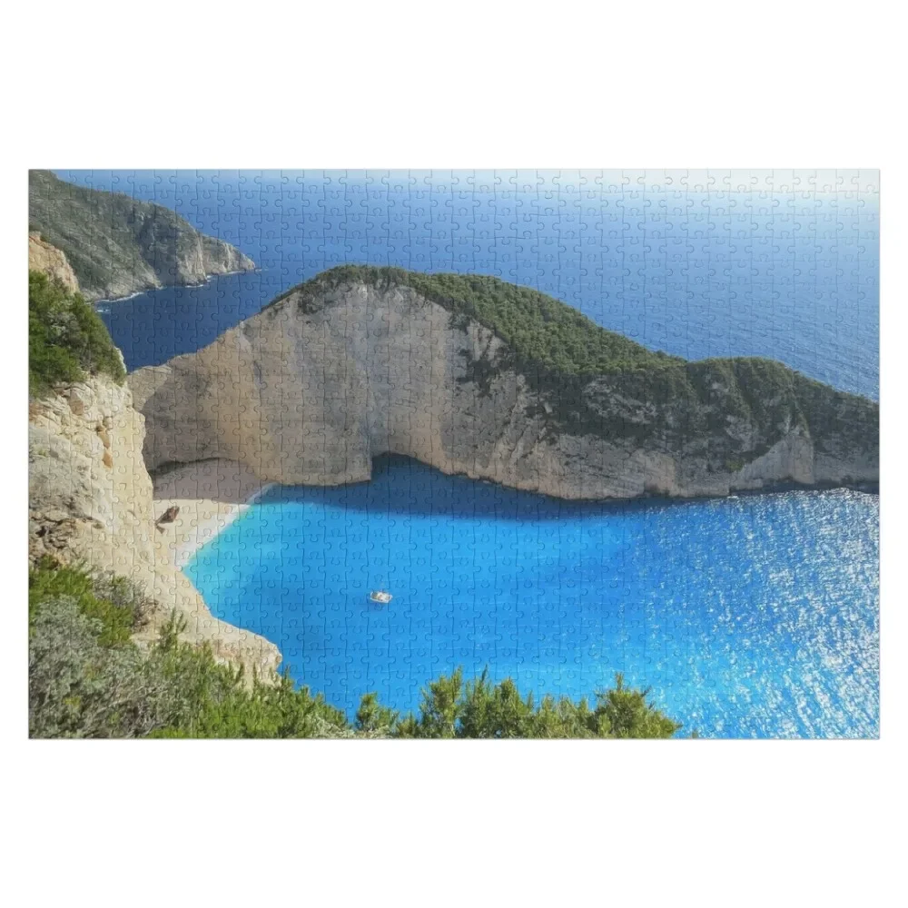 Zakynthos Navagio Beach Греческий плакат Пазл Фото Работа искусства Персонализированные