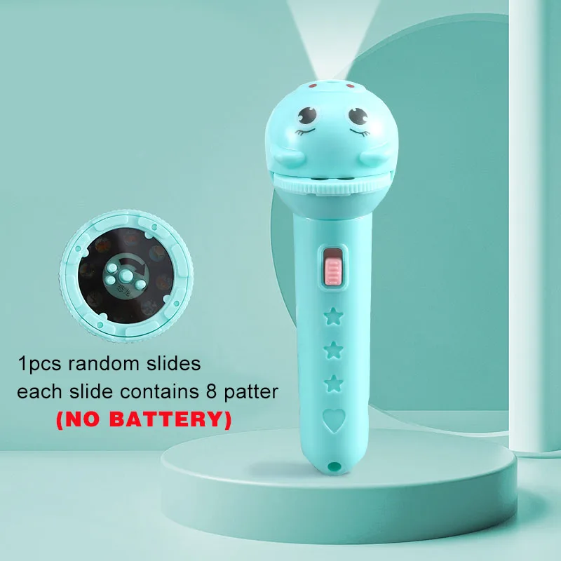Flashlight Projector for Kids Baby Sleeping Story Book Torch Lamp Toy Early Education Toy Holiday Gift Light Up Toy Toys