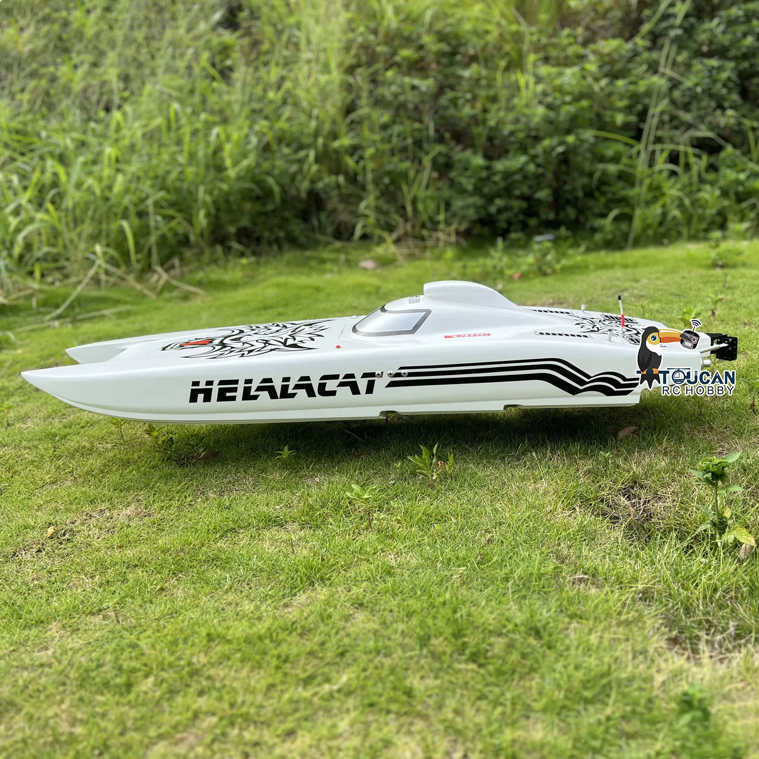 Фото Радиоуправляемая лодка G30E Toucan из параарамидного волокна, 30CC, бензиновая, гоночная, ARTR, без радиосистемы, игрушечная модель с дистанционным управлением №3